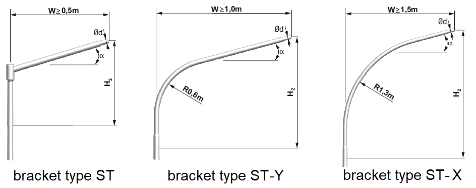 lighting pole bracket