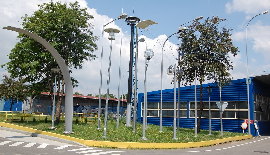 stalp iluminat aluminiu